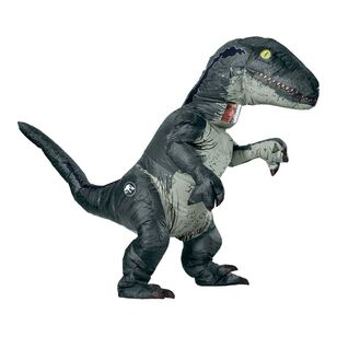 Jurassic World Inflatable Velociraptor Adult Costume Multicoloured Standard