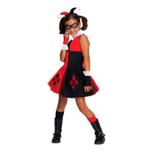 DC Comics Deluxe Harley Quinn Kids Costume Multicoloured