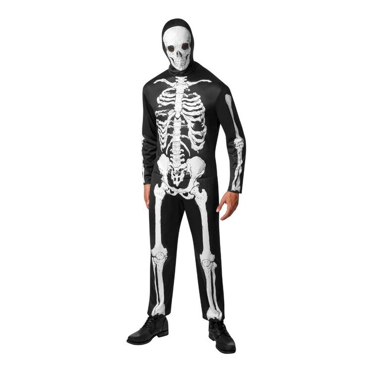 Skeleton Adult Costume Multicoloured Large