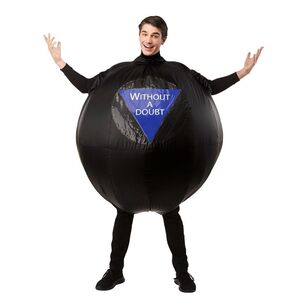 Magic 8 Ball Tabard Adult Costume Black Standard