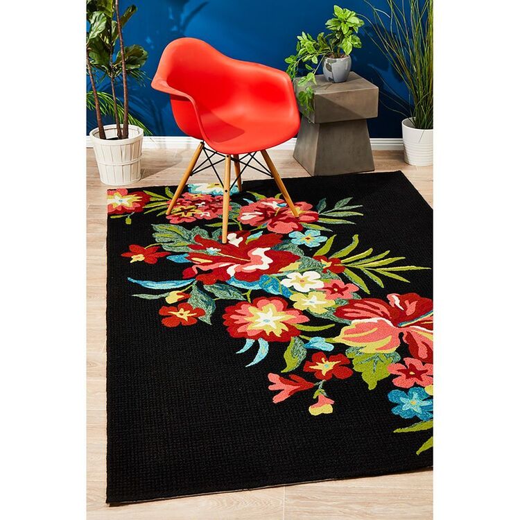 Rug Culture Kelsey Indoor/Outdoor Rug Black