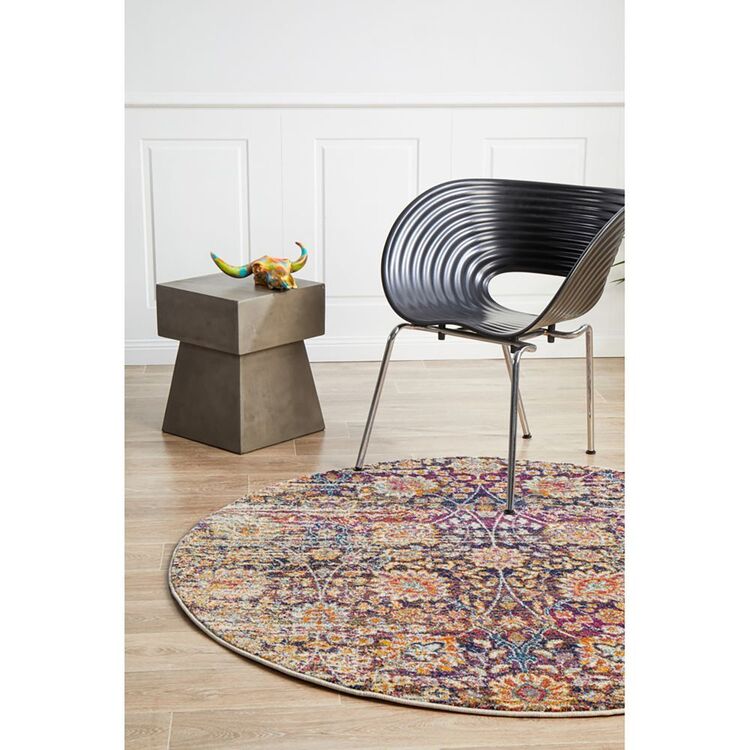 Transitional Entry Rugs Round Rug Culture Zolan Transitional Round Rug Multicoloured 240 x 240 cm ...