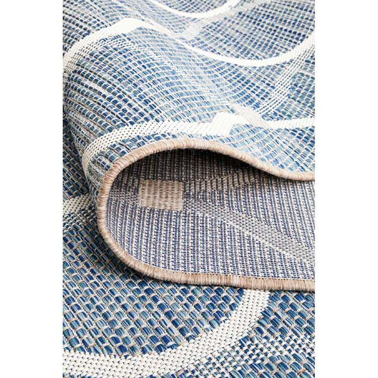 Rug Culture Terrace Trellis Indoor/Outdoor Rug Blue