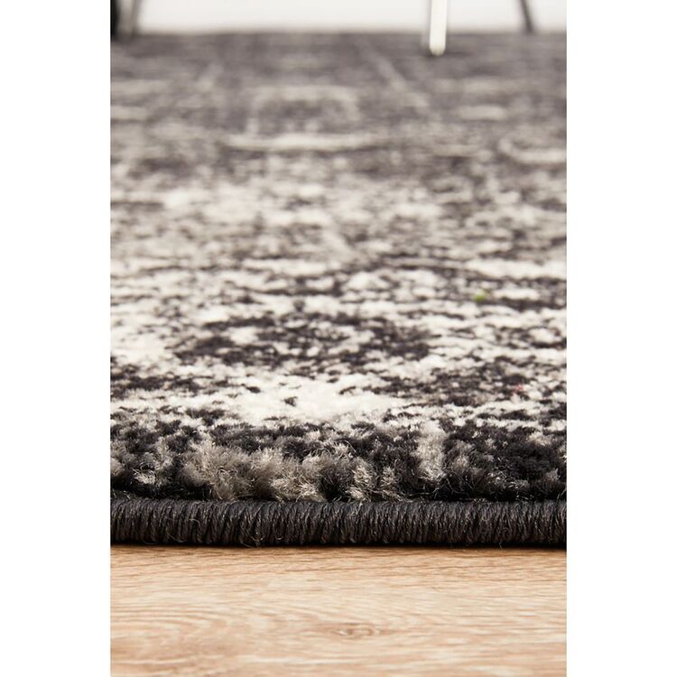 Transitional Rug Australia Rug Culture Estella Transitional Round Rug Charcoal | Spotlight Australia