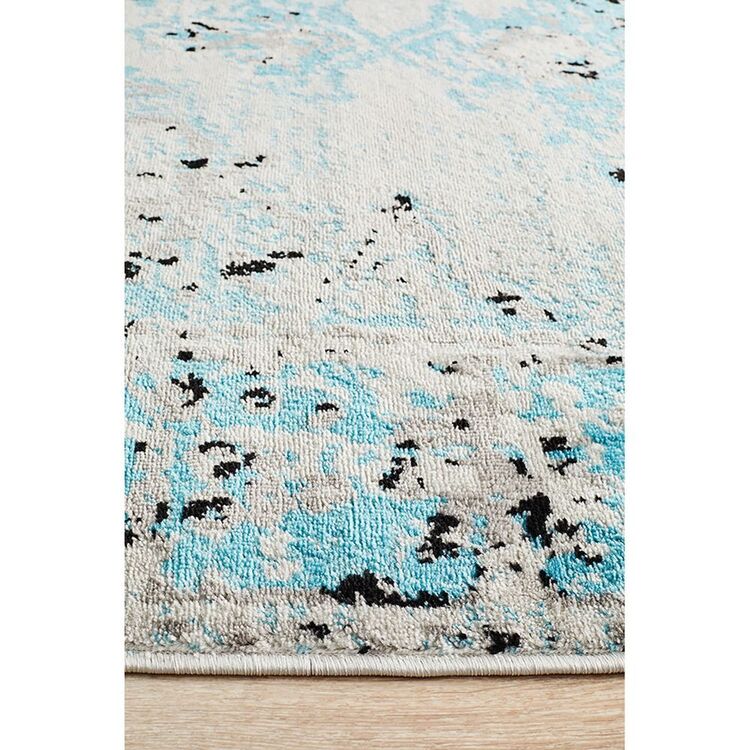Spotlight Blue Rug Rug Culture Alexa Transitional Rug Blue & Grey | Spotlight Australia