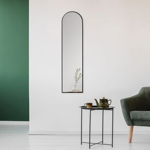 Cooper & Co Cindy Black Arched Leaning Mirror Black