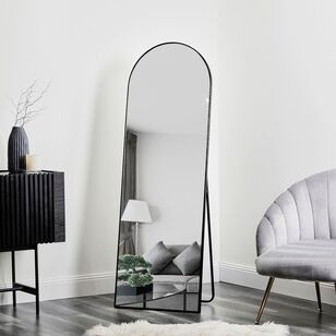 Cooper & Co Cindy Gold Arched Leaning Mirror Black