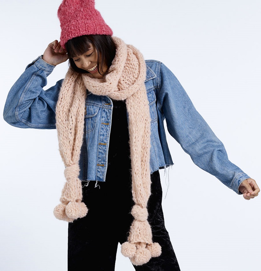 Abbey Road Truly Madly Mohair Bobble Scarf & Beanie Project