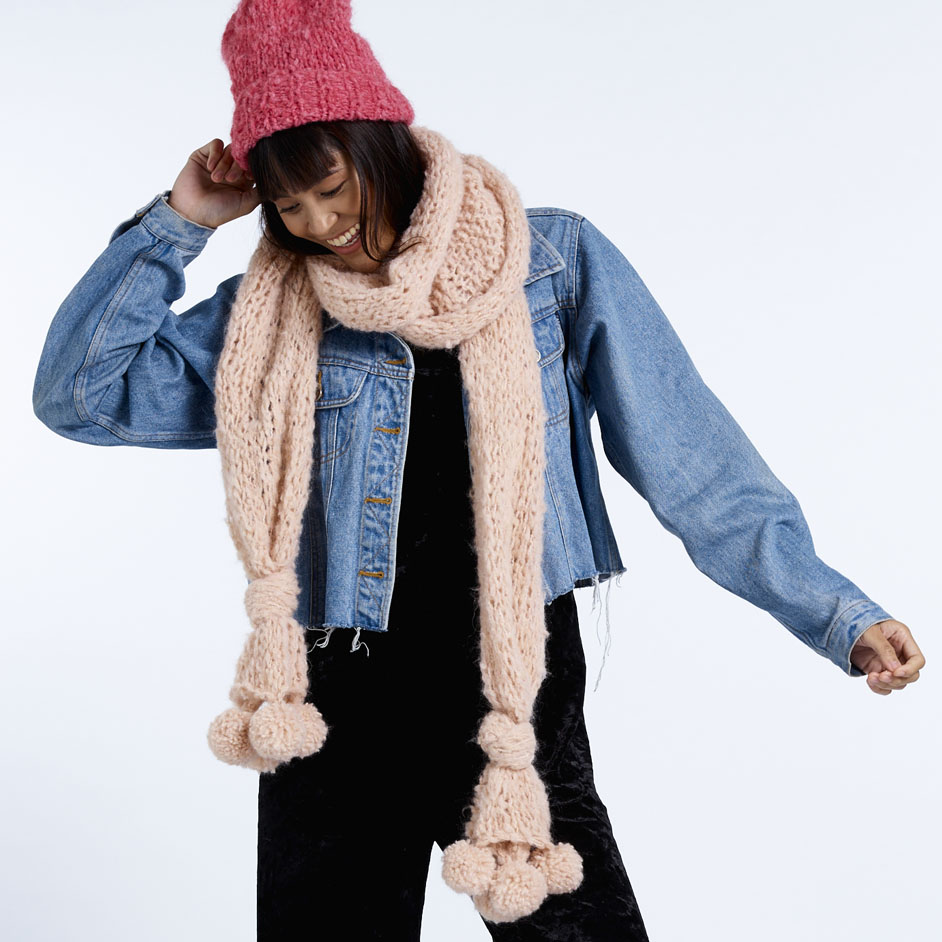 Abbey Road Truly Madly Mohair Bobble Scarf & Beanie Project