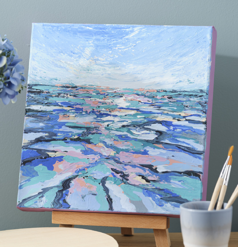 Abstract Ocean Painting Project