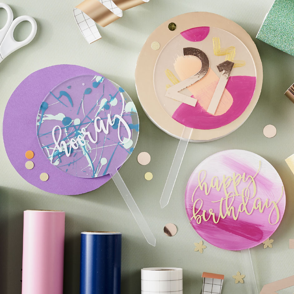 Acrylic Cake Toppers Project