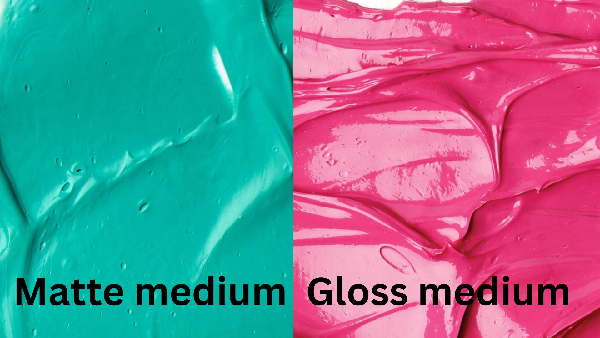 Matte vs Gloss Paint Mediums