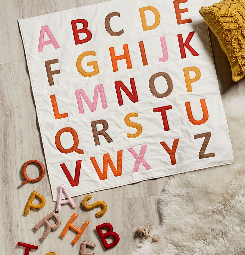 Alphabet Quilt with Felt Letters Project