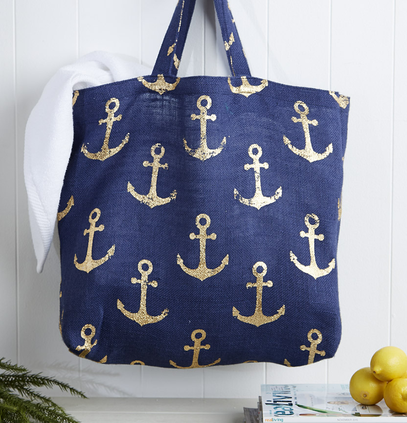 Anchor Hessian Bag Project