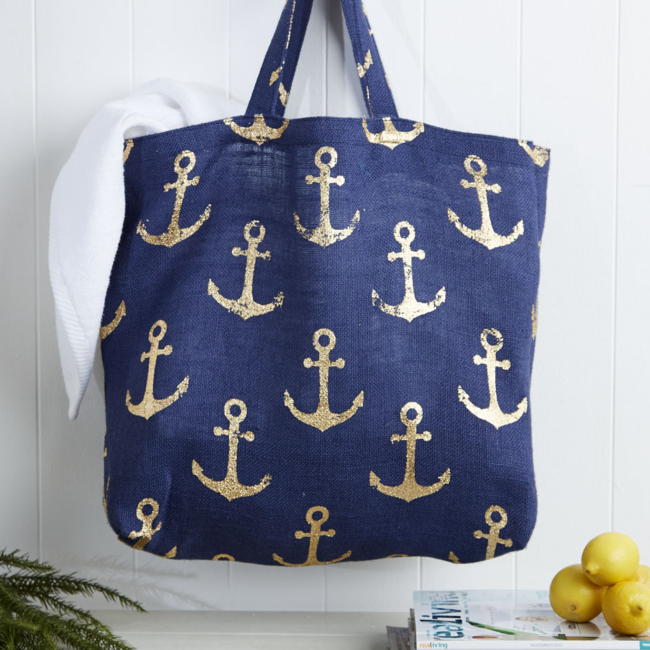 Anchor Hessian Bag Project