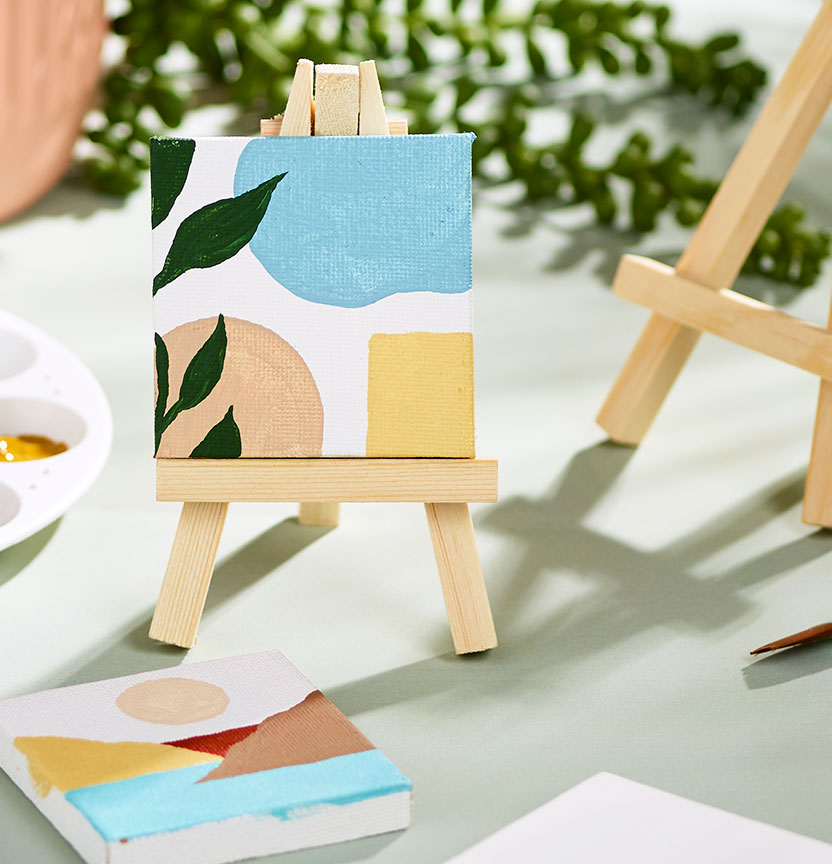 Art Saver Mini Canvas Abstract Painting Project