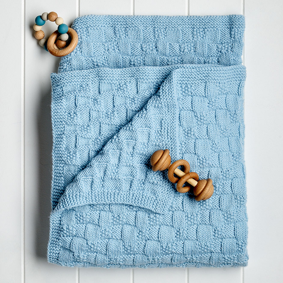 Basketweave Baby Blanket Project