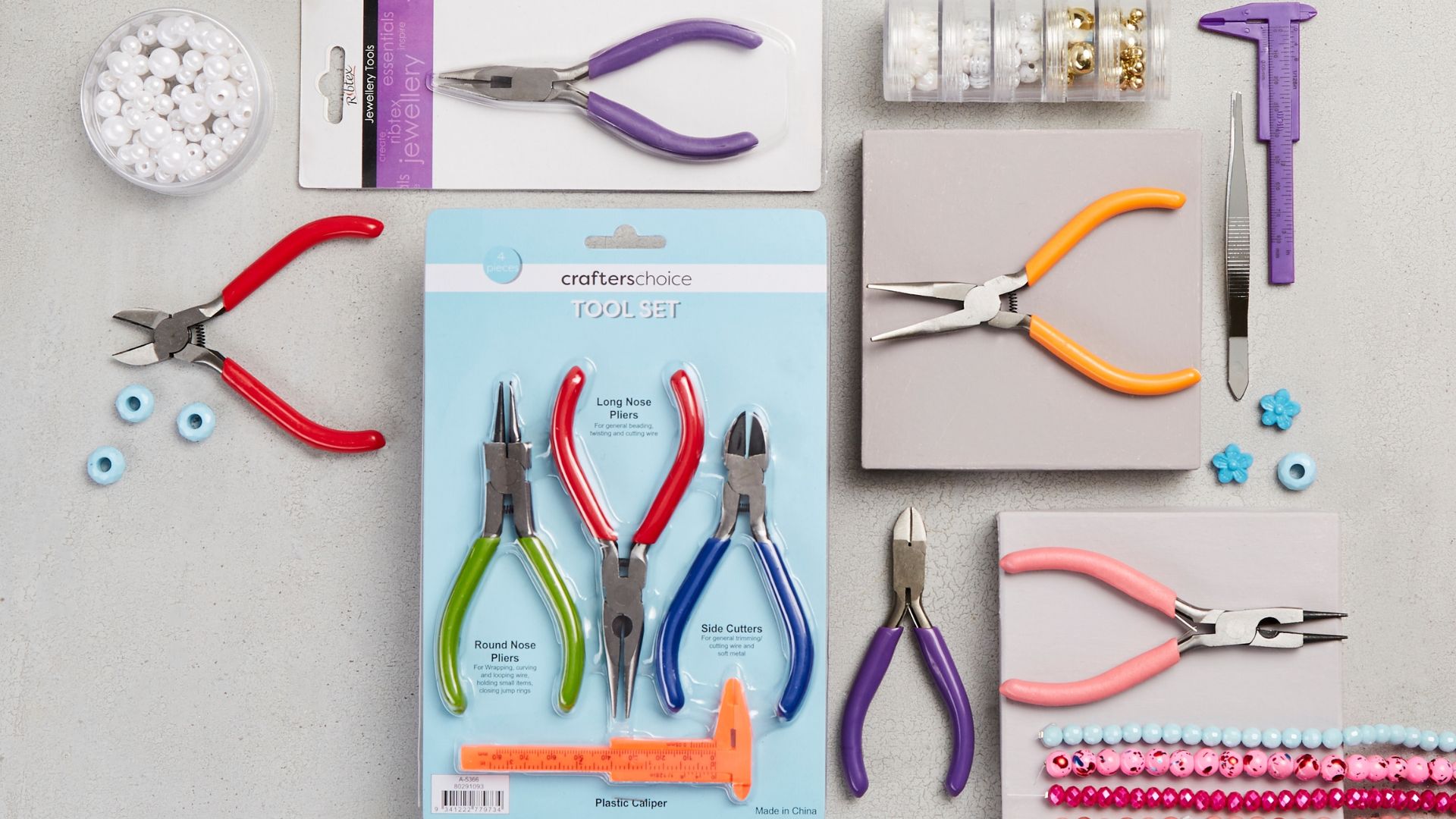 Crafters Choice Round Nose, Flat Nose & Cutting Jewellery Pliers Will Help You Create Your Bracelets
