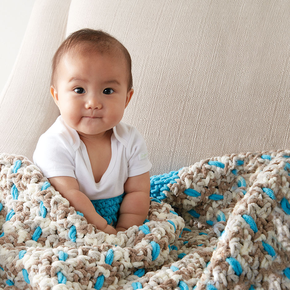 Bernat Dreamweaver Baby Blanket Project