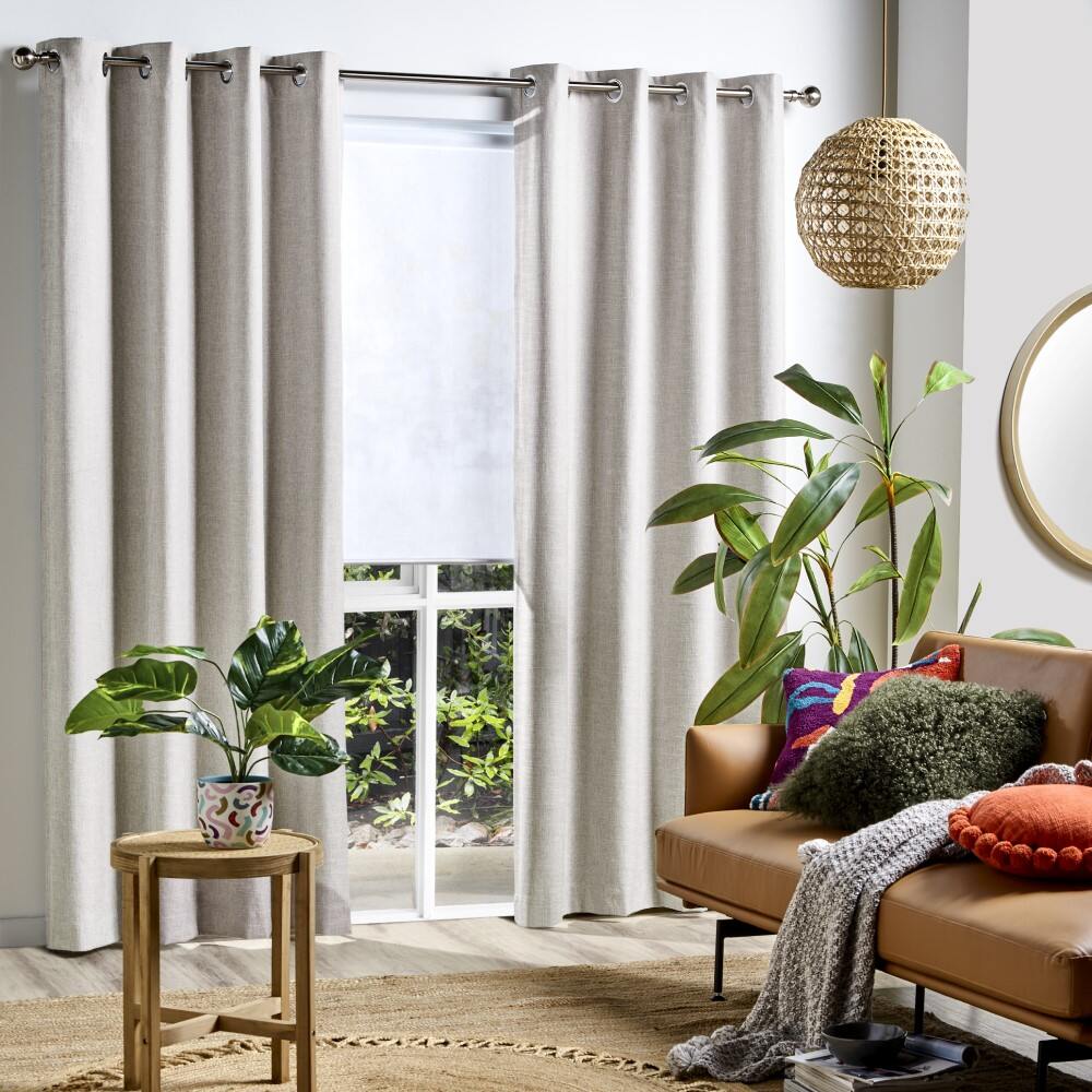 Contemporary living room blinds
