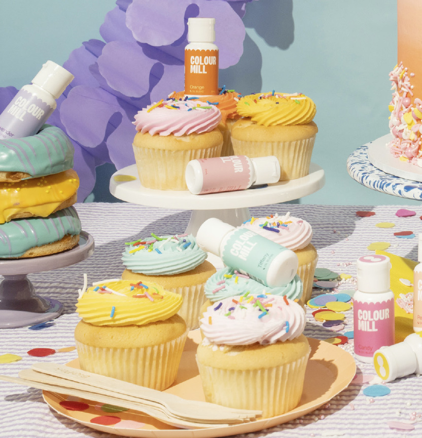 Bright Buttercream Cupcakes Project