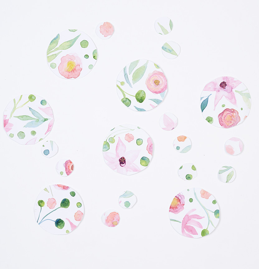 Carly Altree-Williams Watercolour Garland Project