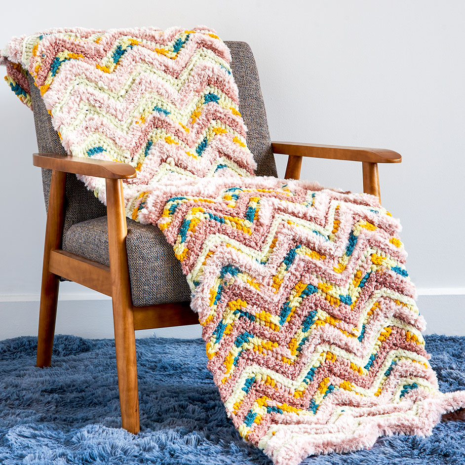 Casa Chevron Crochet Cottage Blanket