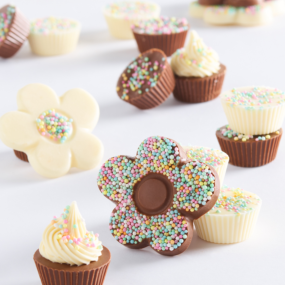 Chocolate Flowers with Sprinkles Project