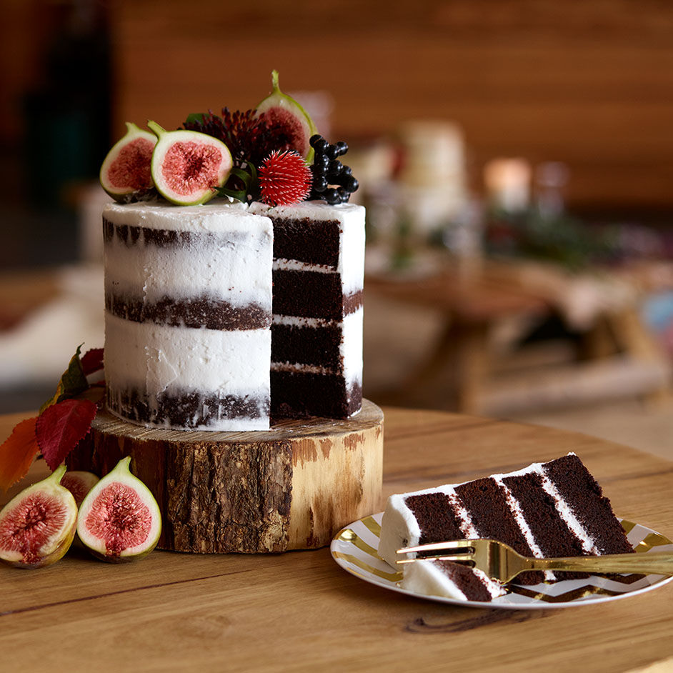 Chocolate Rustic Naked Cake Project