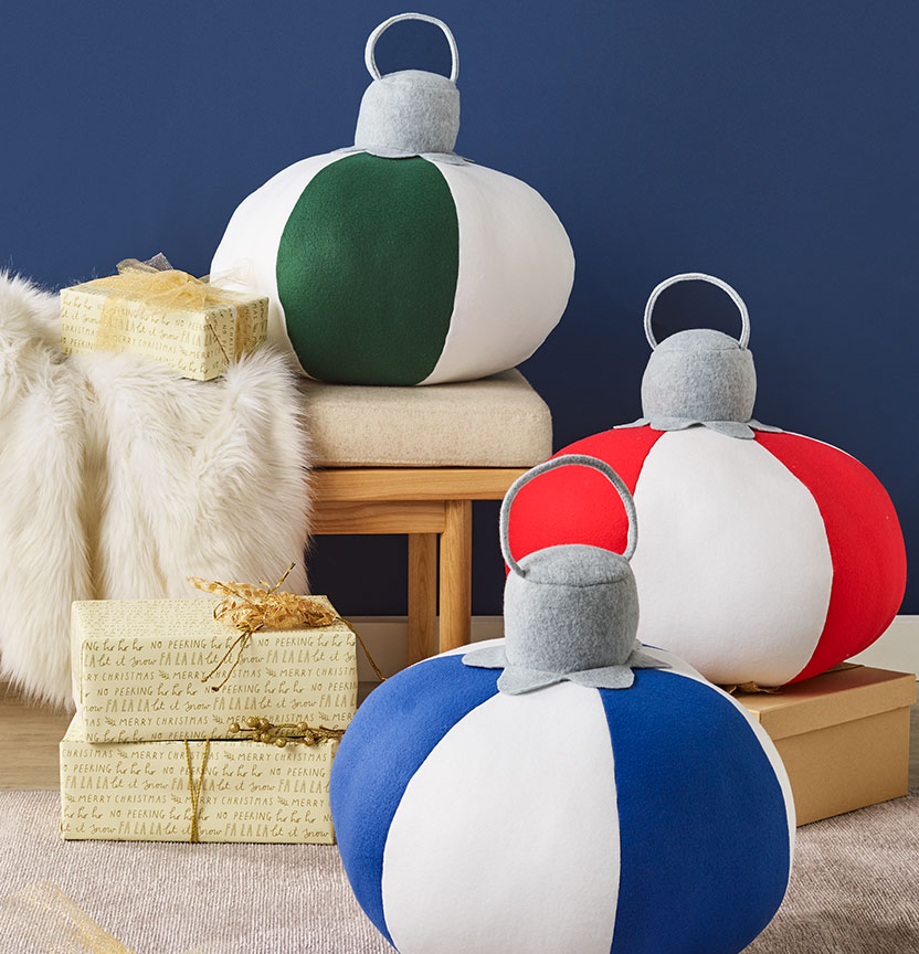 Christmas Bauble Cushions Project