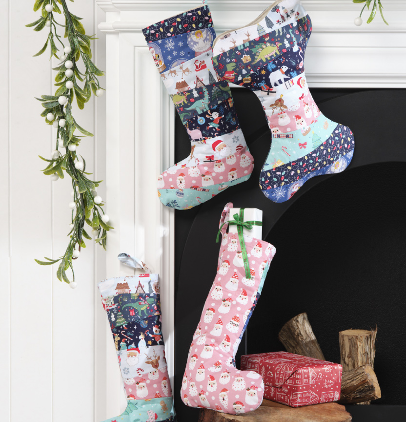 Christmas Patchwork Stockings Project