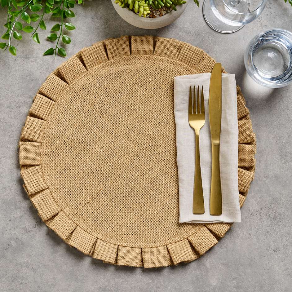 Circle Hessian Placemat Project