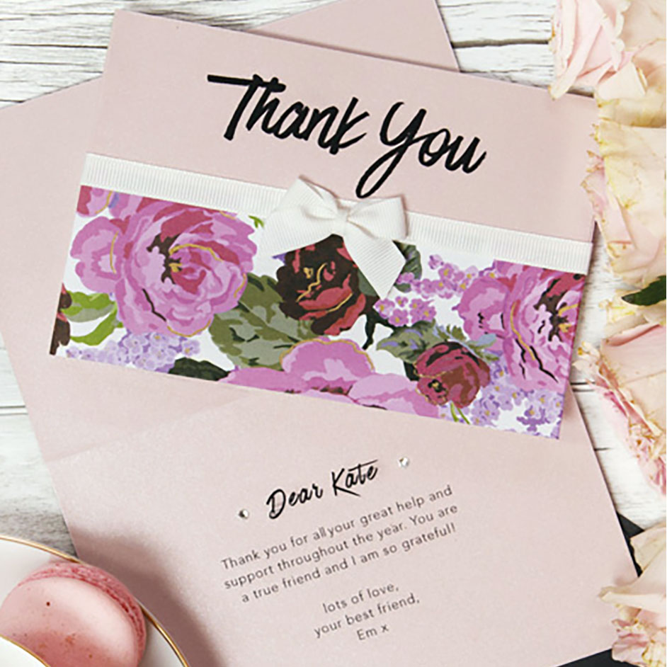 Cristina Re D.I.Y. Thank You Cards Project
