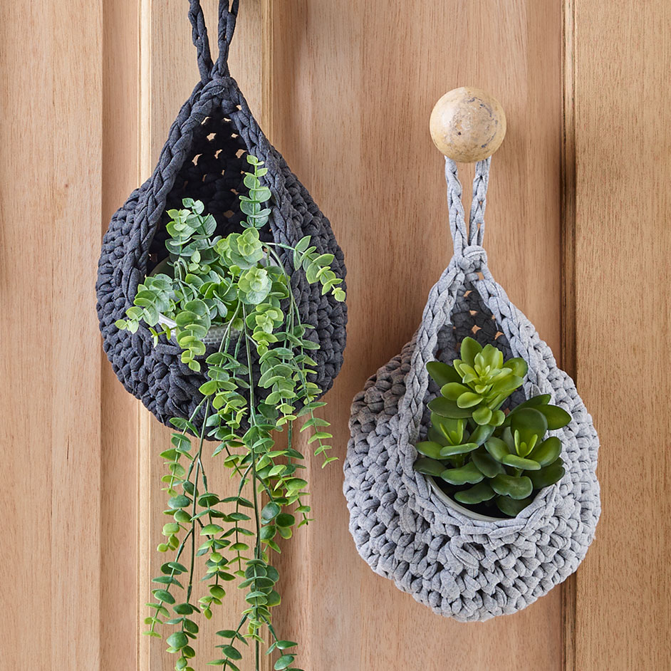 Crochet Plant Holder Project