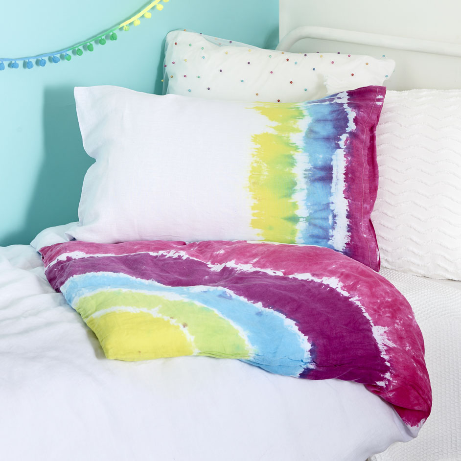 Diy Rainbow Tie Dye Doona Cover Project Spotlight New Zealand