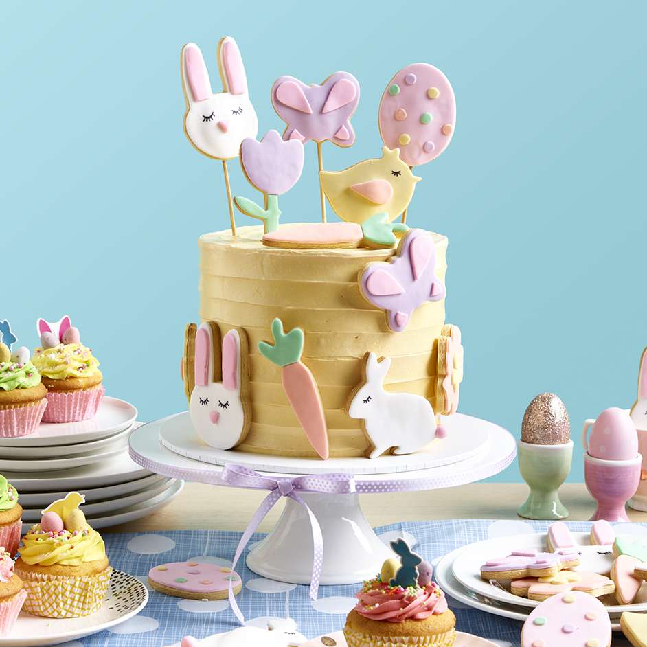 Easter Cookie Cake & Cupcakes Project