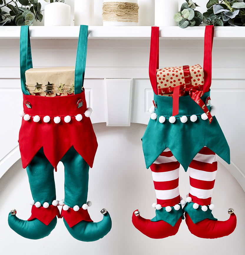 Elf Legs Christmas Stockings Project