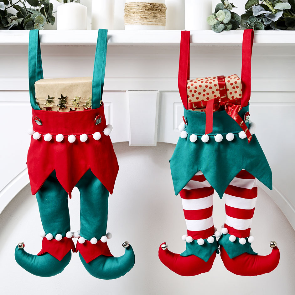Elf Legs Christmas Stockings Project