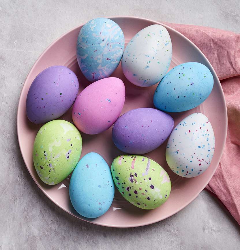 Fabric Dye Speckled Eggs Project