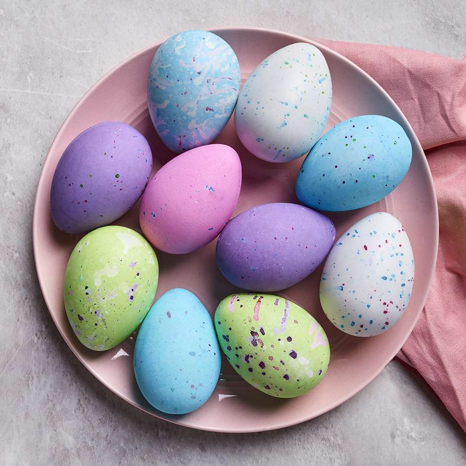 Fabric Dye Speckled Eggs Project