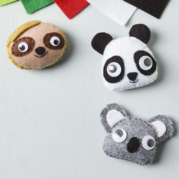 Stuffed animal heads for crafts shop