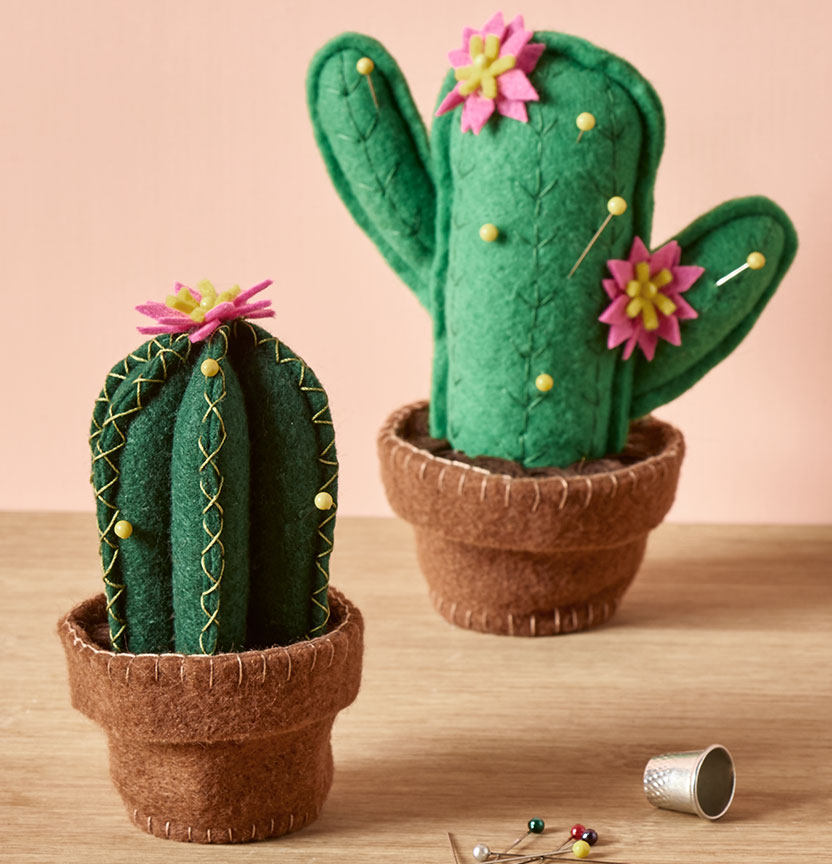 Felt Cactus Pin Cushions Project