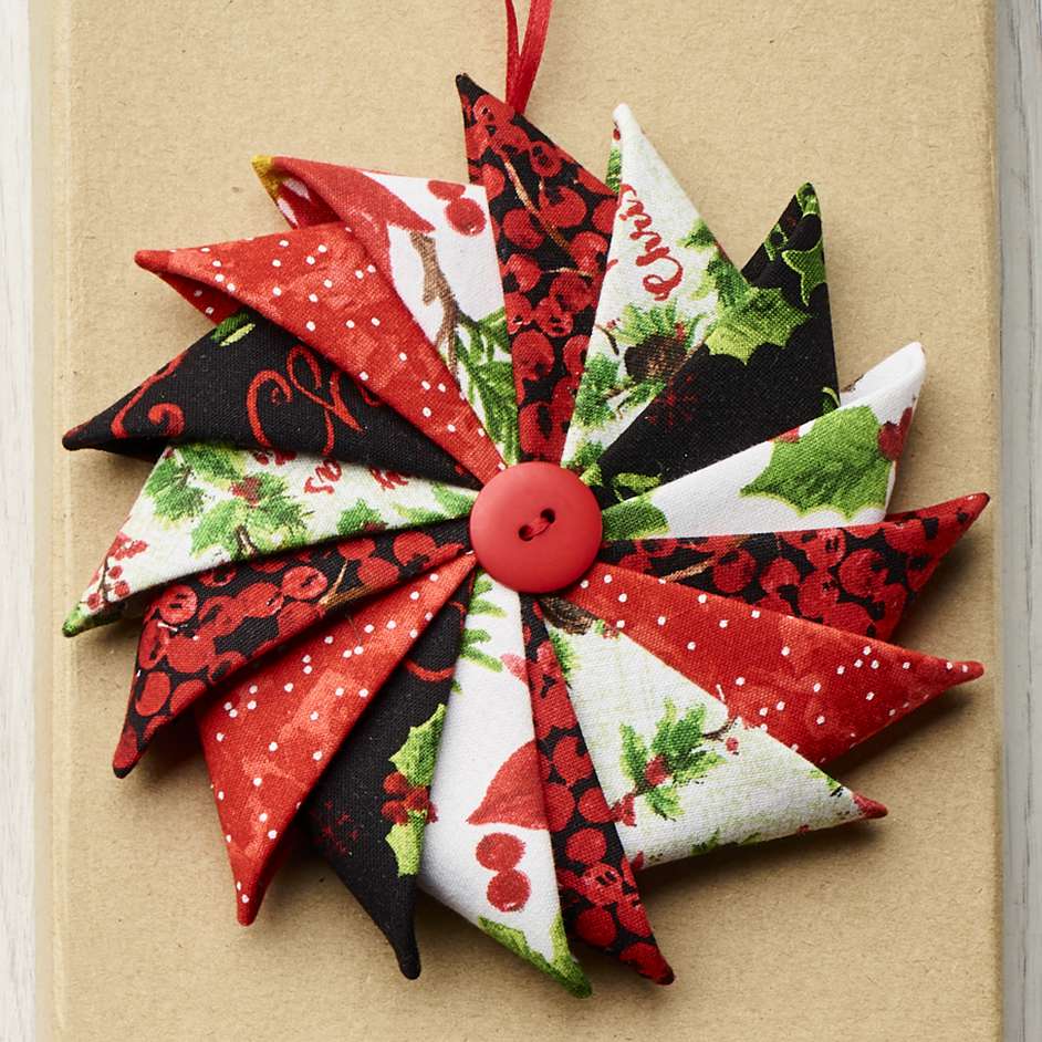 Folded Fabric Star Project