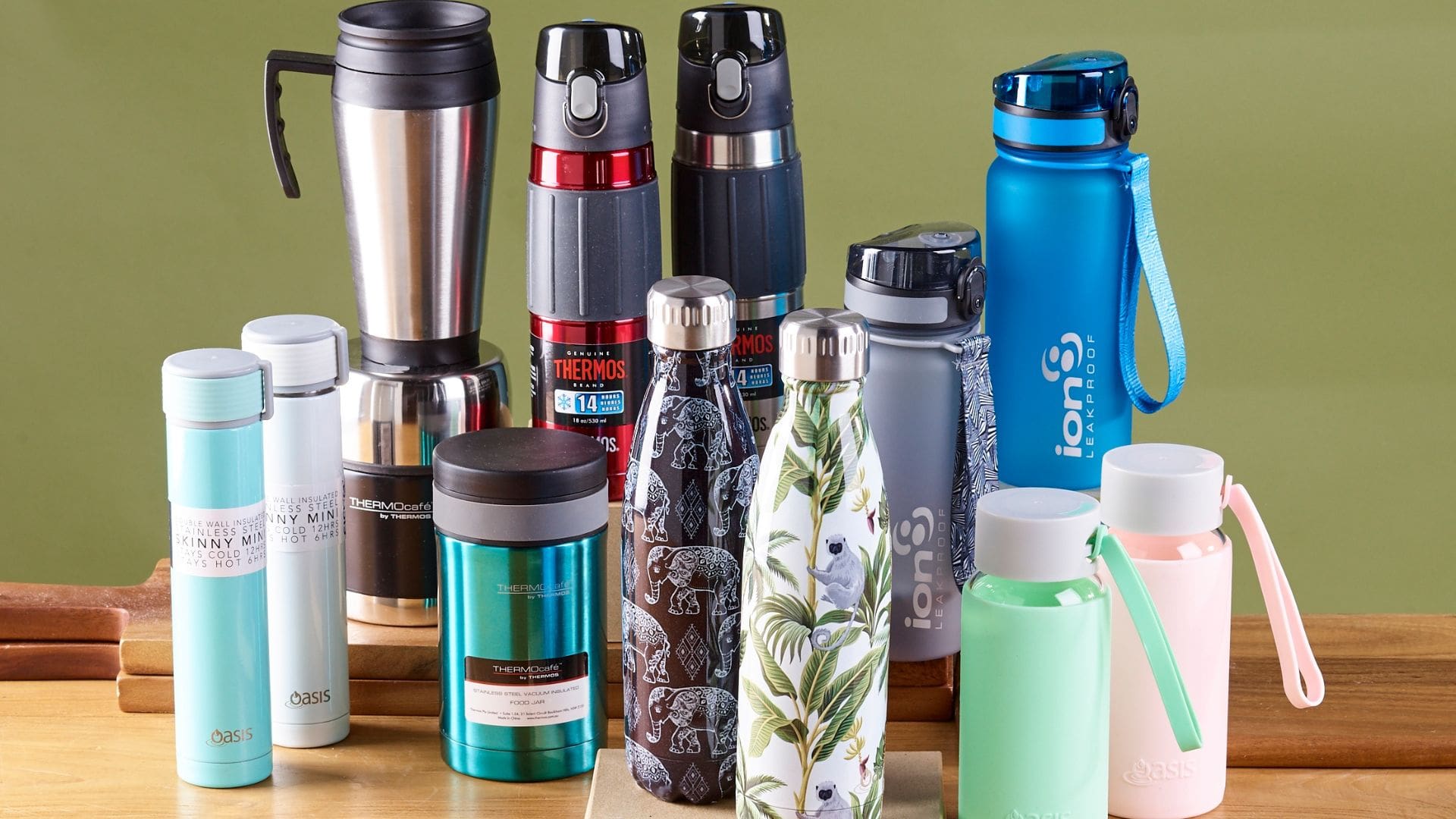 Oasis, THERMOcafe, Thermos and ion insulated and glass drink bottles
