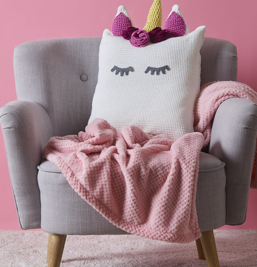 Gelato Unicorn Crochet Cushion Project