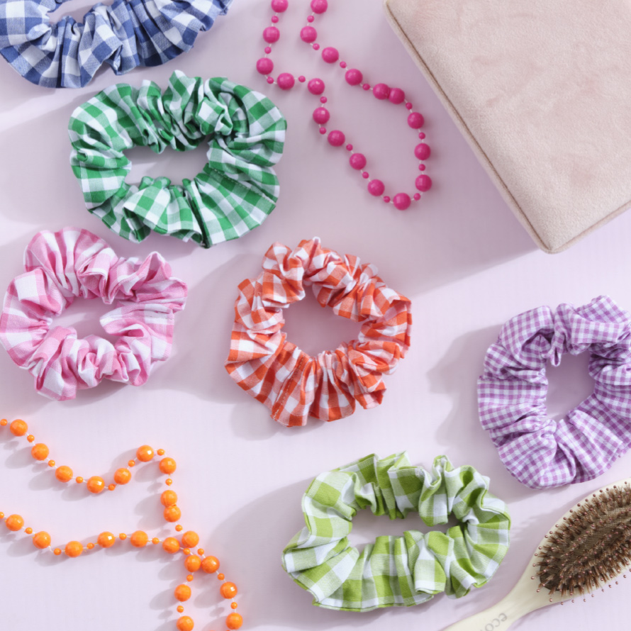 Gingham Scrunchie Project
