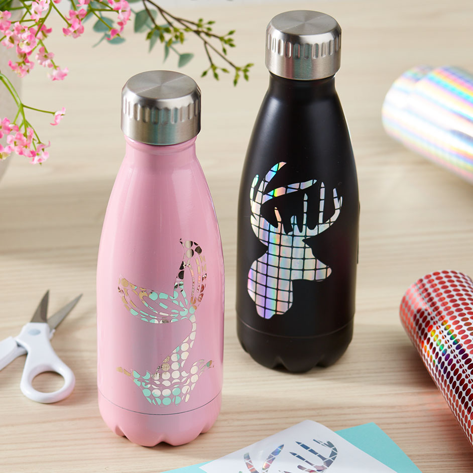 Glammed Up Gift Bottle With Permanent Mosaic Vinyl Project