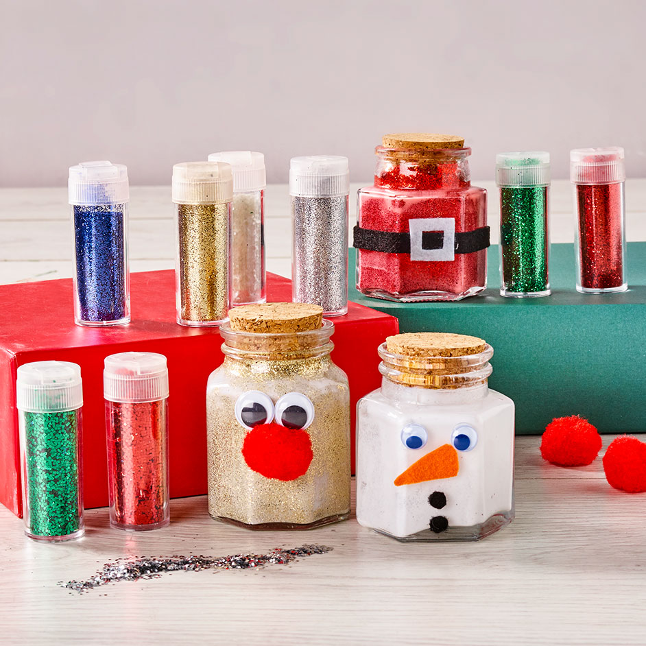 Glitter Christmas Jars Project