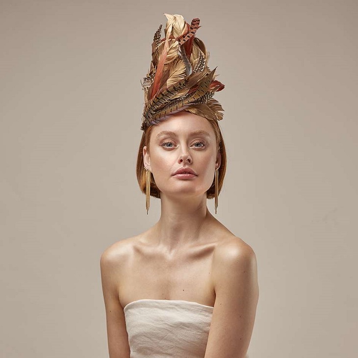Gold Feather Fascinator Project