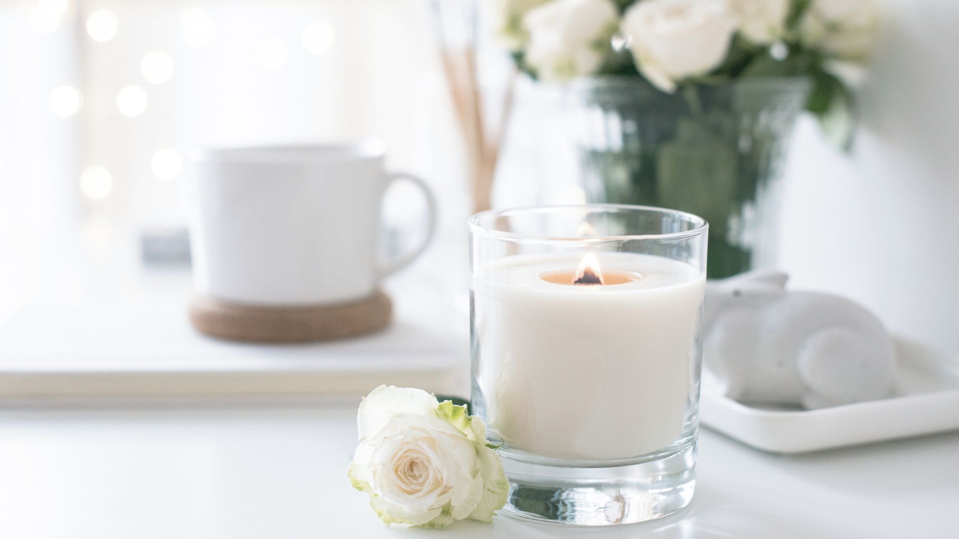 Create a welcoming atmosphere with aromatic candles and fragrance diffusers